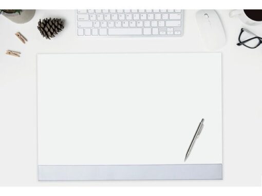 Designonderlegger Sigel blanco met kunststof rand A2 30 vel