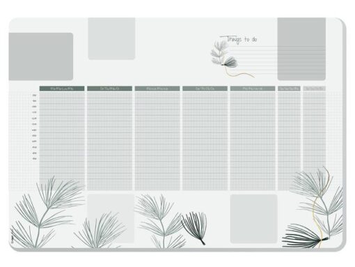 Designonderlegger Sigel weekplanner Nature met to-do-list   A2 30 vel