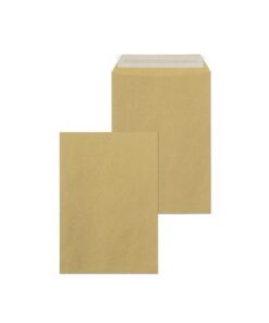 Envelop Raadhuis 162x229mm C5 akte plakstrip kraft 90gr 500 stuks in doos