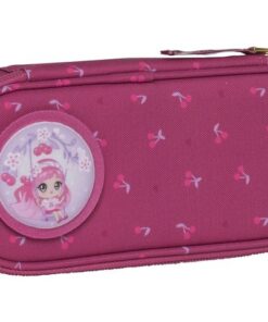 Etui Beckmann ovaal Leeg Cherry red