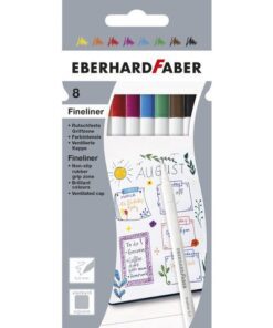 Fineliner Eberhard Faber kartonetui 8 stuks
