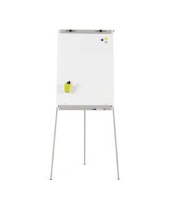 geschikt voor drooguitwisbare markers. Het is in hoogte verstelbaar van 105 - 180 cm en wordt geleverd inclusief 1 telescopische arm. De flipover is compatibel met universele flipoverpapierblokken. Afmeting schrijfoppervlak 70 x 96 cm. Kleur bord wit (RAL 9003). Totale afmeting frame 70 x 105 - 180 x 85 cm.  Kleur frame grijs (RAL 7035).
