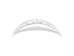 Geodriehoek Aristo 14 cm transparant flexibel zonder facet