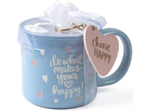 Giftset Èccolo DL mok 580ml en sleutelhanger Choose Happy