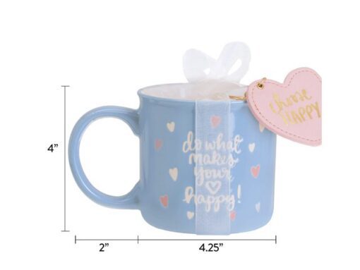 Giftset Èccolo DL mok 580ml en sleutelhanger Choose Happy