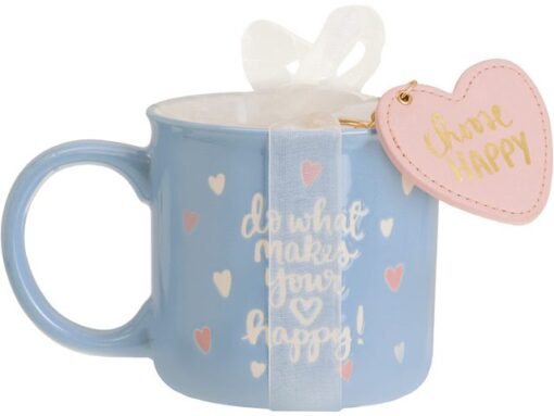 Giftset Èccolo DL mok 580ml en sleutelhanger Choose Happy