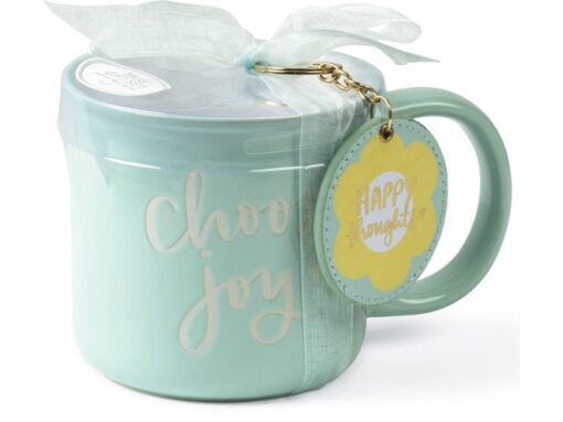 Giftset Èccolo DL mok 580ml en sleutelhanger Choose Joy