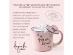 Giftset Èccolo DL mok 580ml en sleutelhanger You are Loved