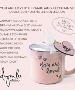 beide met een kenmerkende handgeschreven inspirerende quote van Dayna Lee. Deze charmante geschenkset is afgewerkt met mooie organza strik