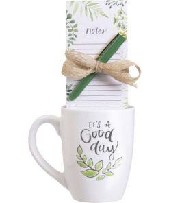 Giftset Èccolo HL mok 580ml, notitieblok en pen It's a good day