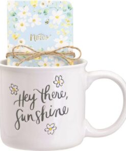 Giftset Èccolo HL mok 580ml, notitieboekje ca. 8x14cm Hey   there Sunshine