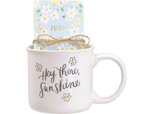 Giftset Èccolo HL mok 580ml, notitieboekje ca. 8x14cm Hey   there Sunshine