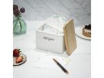 Giftset Èccolo HL receptenbox Floral met 50 kaarten incl.   deksel hout