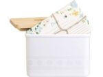 Giftset Èccolo HL receptenbox Floral met 50 kaarten incl.   deksel hout