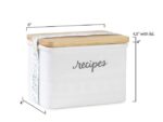 Giftset Èccolo HL receptenbox Floral met 50 kaarten incl.   deksel hout