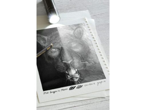 Grafietpotlood Faber-Castell Pitt Mat set 4 potl.           2B,6B,10B, 14B, 1 gum, 1 enkele slijper op blis.