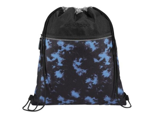 Gymtas Coocazoo Midnight Dust reflecterend zakje met rits   aan voorzijde