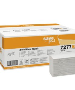 Handdoek Celtex Save Z-vouw 2-laags wit doos 25 pak a 120   vel 20,5 x 24 cm