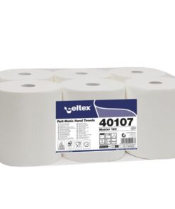 Handdoekrol Celtex 2-laags wit 120 meter krimp a 6 rol