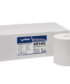 Handdoekrol Celtex MM E-Control 2-laags wit 140 meter doos  a 6 rol