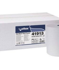 Handdoekrol Celtex MM Formatic 2-laags wit 130 meter doos a 6 rol