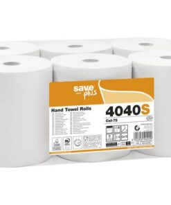 Handdoekrol Celtex Save 2-laags wit 130 meter krimp a 6 rol