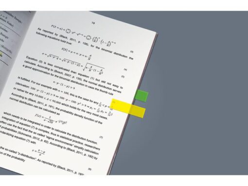 Indexeringsstrookjes Sigel Film maat strookjes 12x50mm.     5-kleurig 200 vel