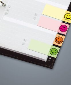 Designindexes van papier voor meer afwisseling op het werk en thuis. 5 Motieven in praktische pocket. Maat strookjes 20x50mm. Zij zorgen voor nog meer plezier en zin in het markeren. Zonder resten weer te verwijderen. Geschikt voor recycling. Gemaakt van oplosvrije lijm - beter voor uw gezondheid en het milieu!