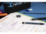 Inktwisser Eberhard Faber M-punt blauw/ zwart motief 2st.   op blister