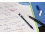Inktwisser Eberhard Faber M-punt blauw/ zwart motief 2st.   op blister