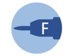 Inktwisser Eberhard Faber M-punt blauw/ zwart motief 2st.   op blister