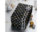 Kerstcadeaupapier Sigel, Stardust, met zilver- en gouddruk, glad papier, 80g,