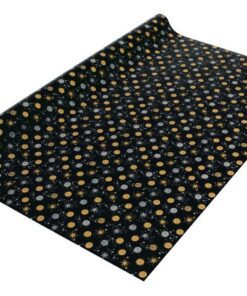 Kerstcadeaupapier Sigel, Stardust, met zilver- en gouddruk, glad papier, 80g,