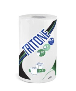 Keukenrol Celtex Tritone 3-laags wit 220 vel krimp a 12 rol