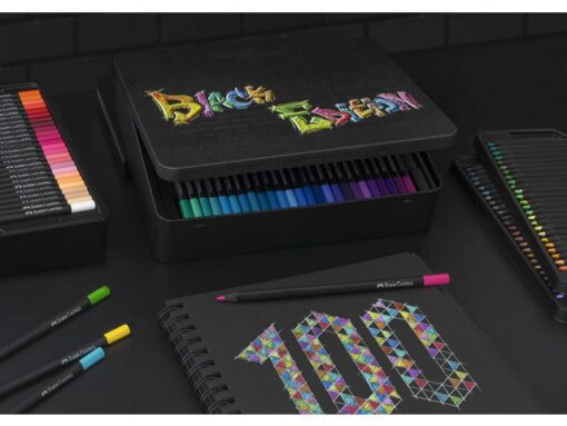 Kleurpotlood Faber-Castell Black Edition 100 stuks in       bliketui
