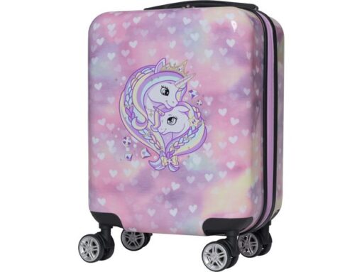 Koffer Beckmann kind 22L Unicorn Princess purple