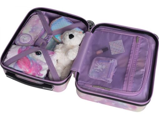 Koffer Beckmann kind 22L Unicorn Princess purple