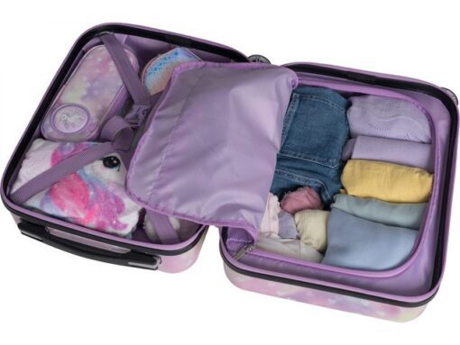 Koffer Beckmann kind 22L Unicorn Princess purple