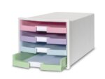 Ladekast HAN Impuls met 4 open laden wit/pastel