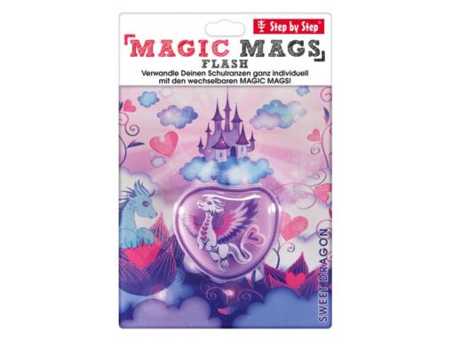 Magneet Step by Step Magic Mags Schleich Sweet Dragon       gevuld etui groot, etui klein, sporttas en magic mags
