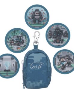 Mini tas Beckman Jungle Game green incl. 5 buttons