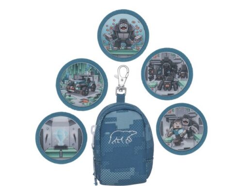 Mini tas Beckman Jungle Game green incl. 5 buttons