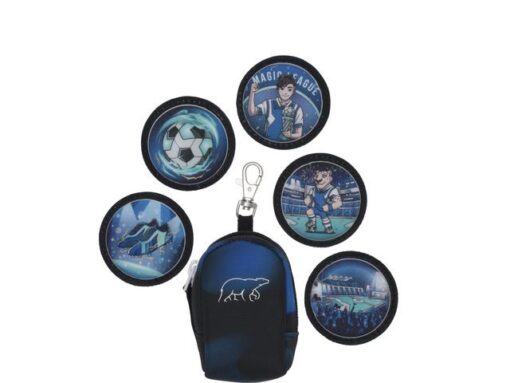 Mini tas Beckman Magic League black incl. 5 buttons