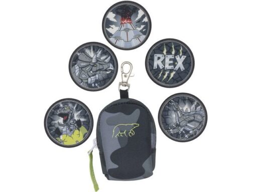 Mini tas Beckmann Camo Rex black incl. 5 buttons