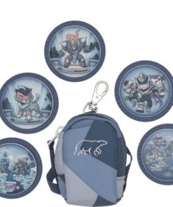 Mini tas Beckmann Tiger Race blue incl. 5 buttons