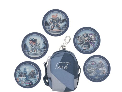 Mini tas Beckmann Tiger Race blue incl. 5 buttons