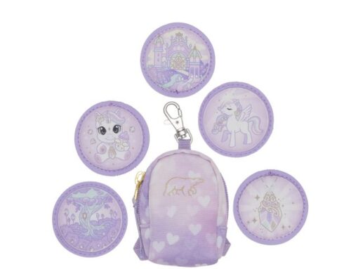 Mini tas Beckmann Unicorn Princess Purple incl. 5 buttons