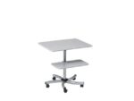 Mobiele werktafel Rocada 2 verstelbare bladen melamine grijs