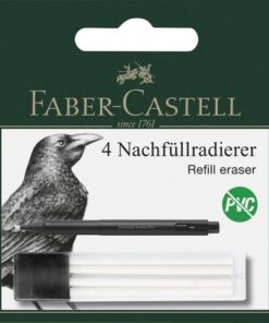 Navulgummen Faber-Castell 4 stuks in koker