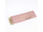 Notitieblok Èccolo DL spiraal Pink lijn ca. 8x23cm 100gr.   150pag.
